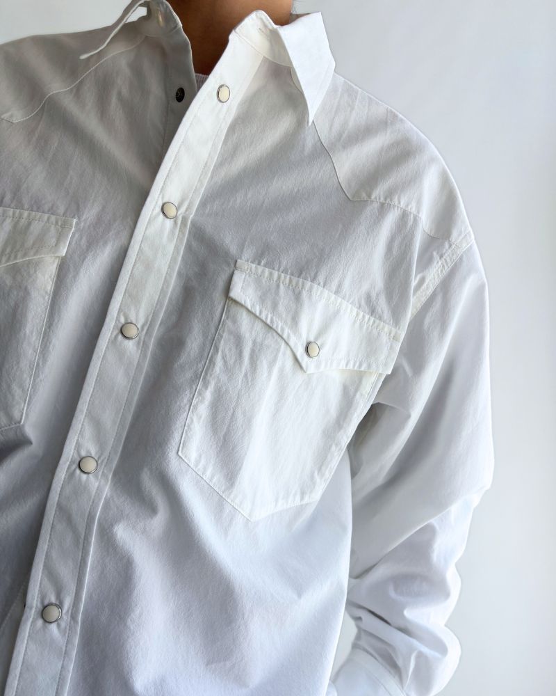 BRENDA-W Western Shirt in White
