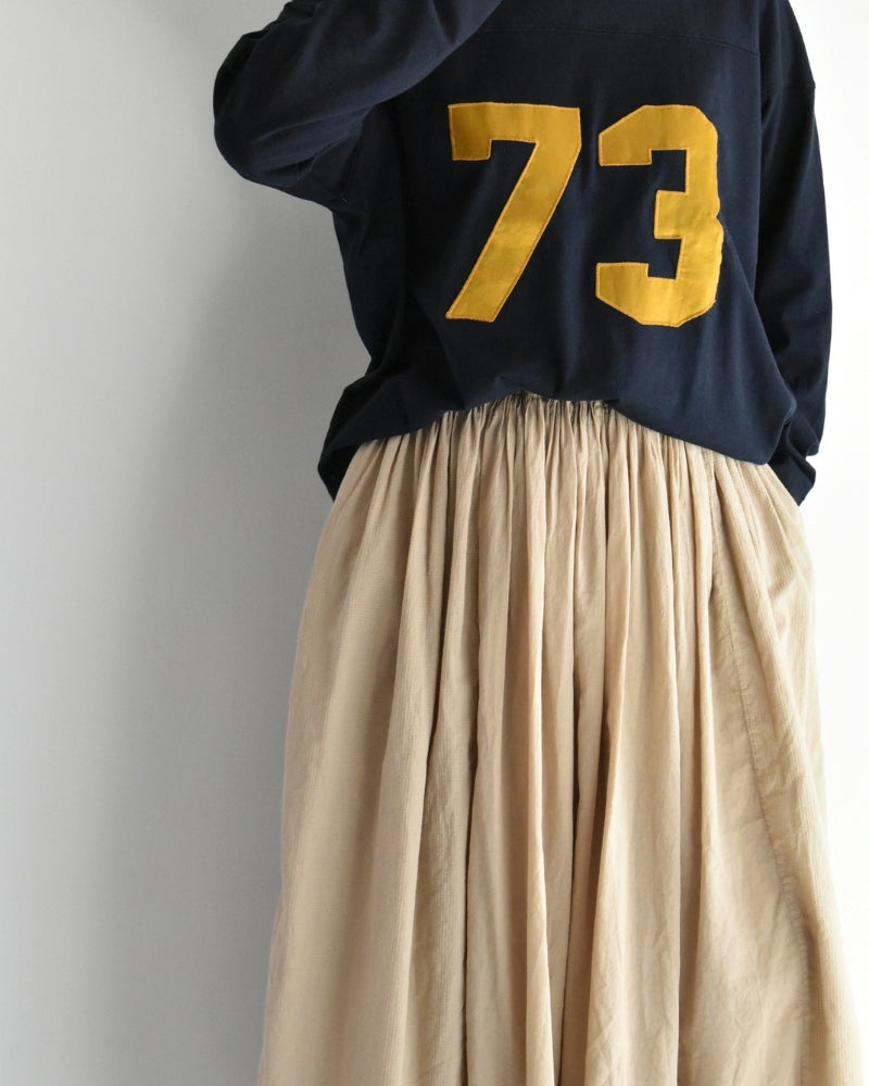 Rajasthan Gathered Skirt in Beige