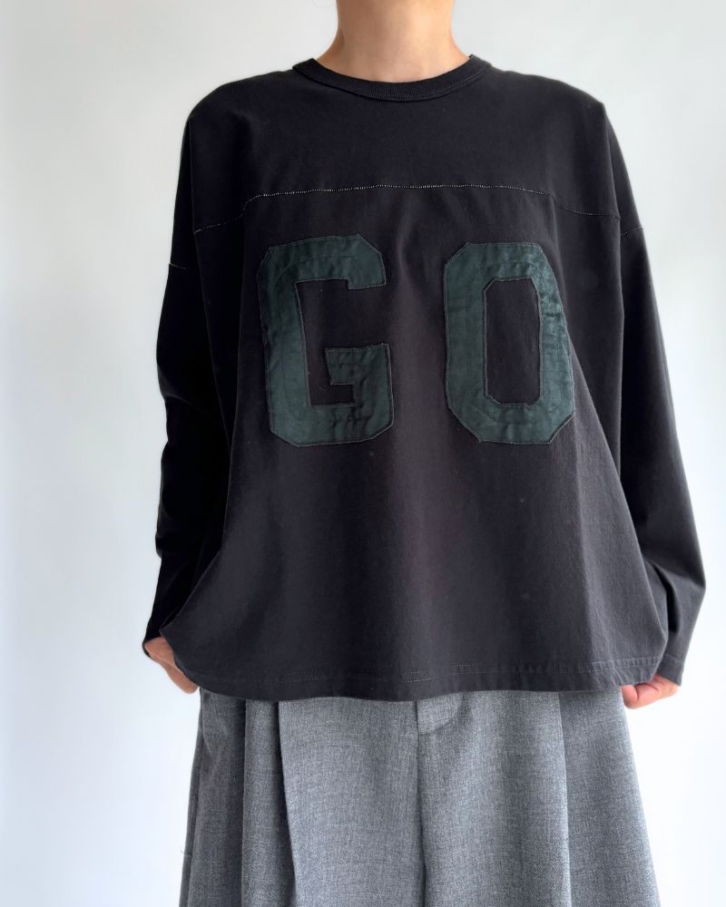 GO Football Long Sleeve T-Shirt in Black