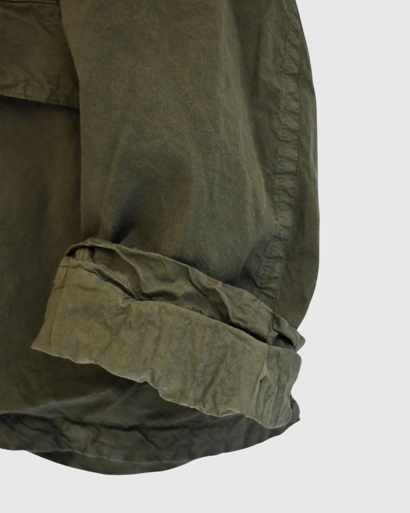 Garment Dye Short Coat in Khaki