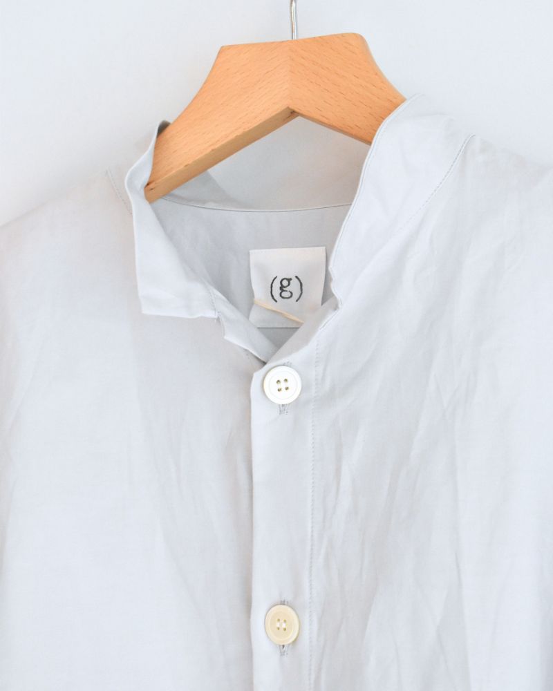 Cuff Ruffle Oversized Shirt in SilverGray