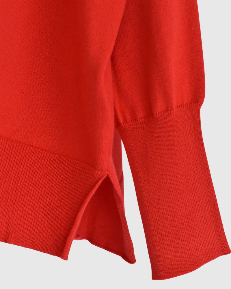 5COLOR 2WAY Cardigan in Vermilion