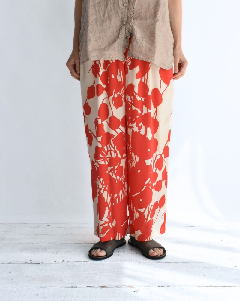 Ipeker Print Easy Pants in Orange