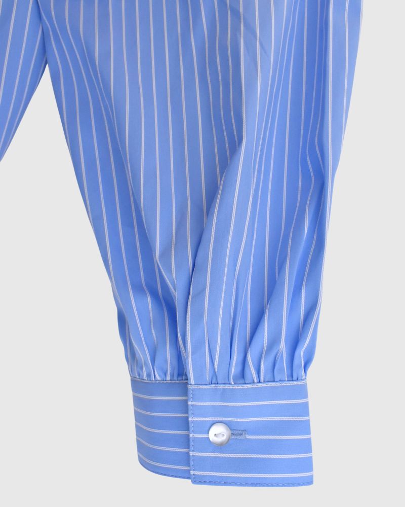 Knit vest layered striped shirt dress 'APOLU' in Saxe