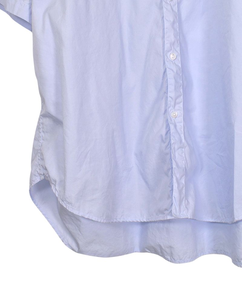 Unisex half sleeve shirt in Sax