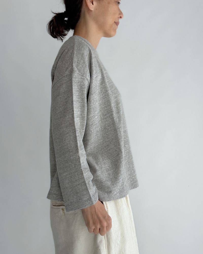 jersey pullover in Gray