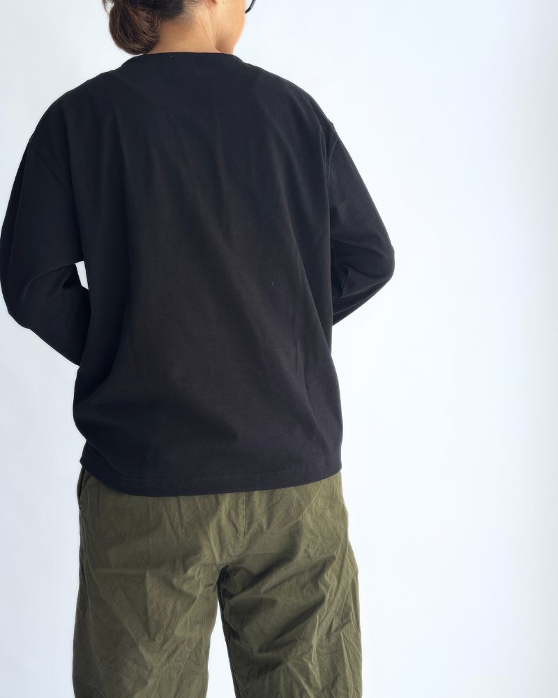 10-Button Tee in Black