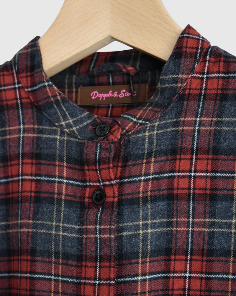 Oversized Shirt in Red Check