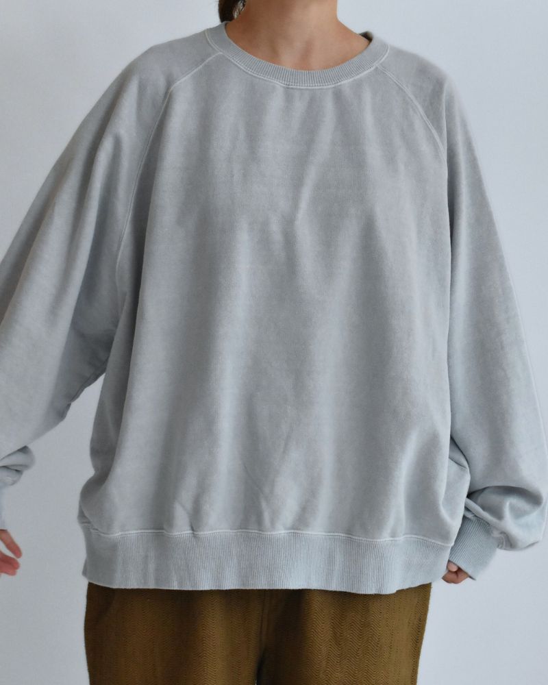 Pigment dye sweatshirt L/S in Blue