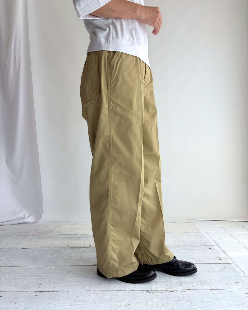 PE/C Twill Center Press Pants in Beige