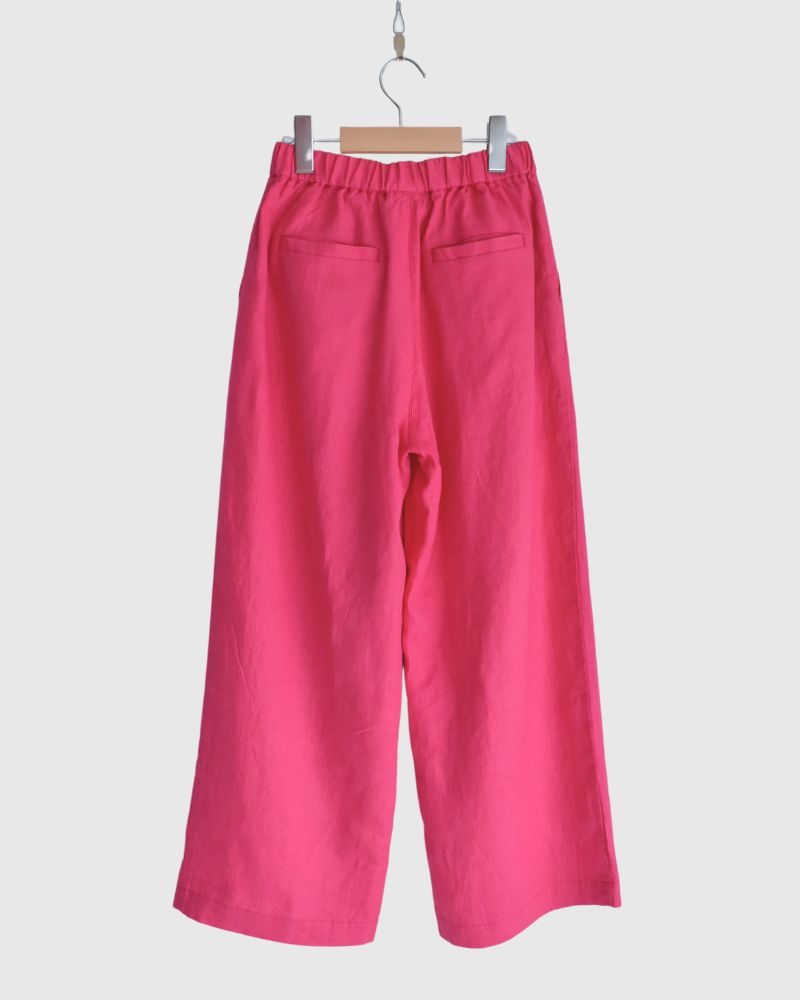 Colored Linen Pants in Pink