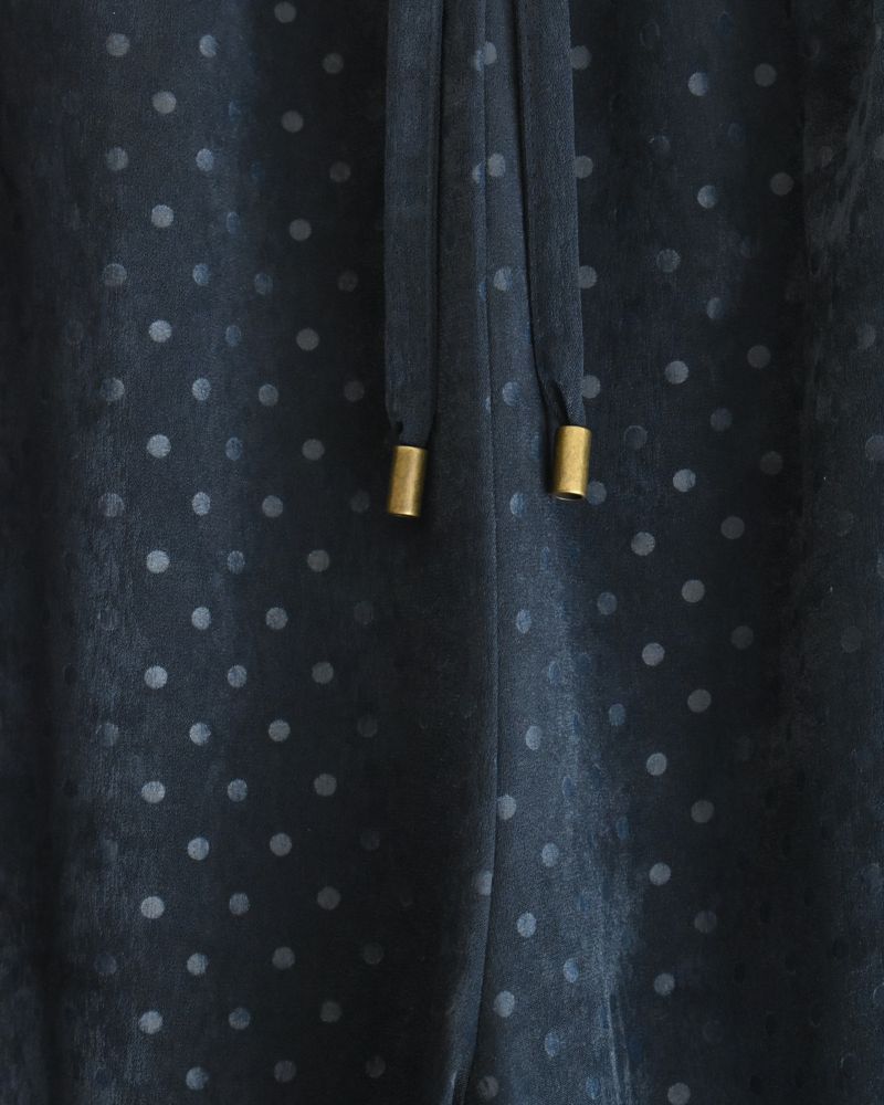 Embossed dot pants 'SONK' in Navy