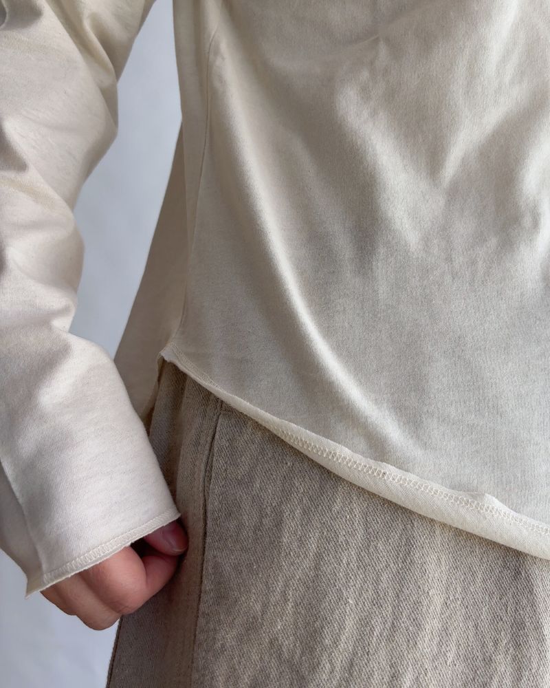 UNDYED Henley Neck Pullover