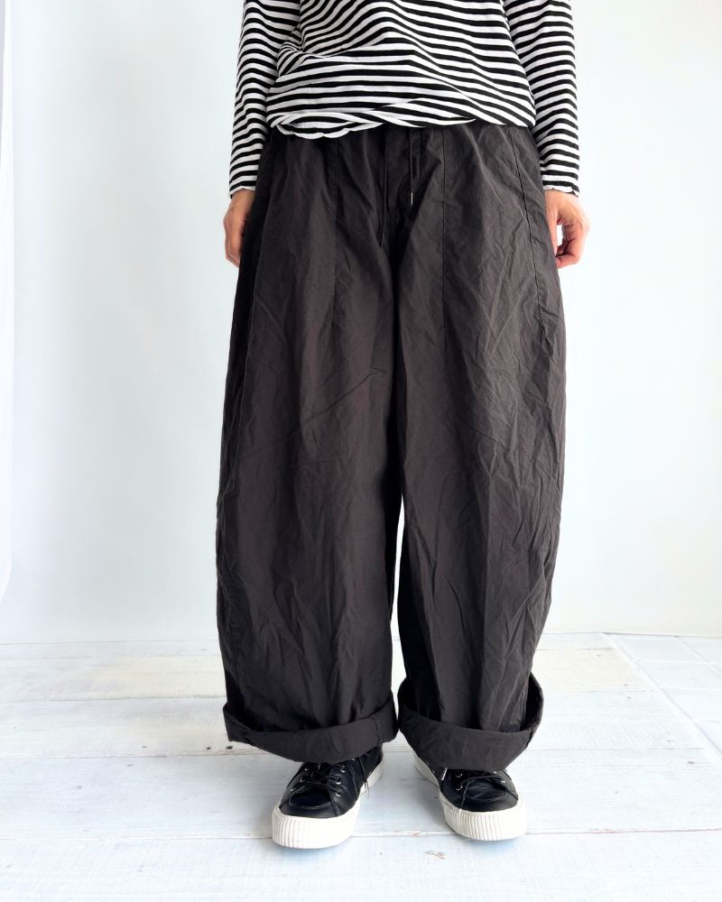 Cotton Silk Pants in Black