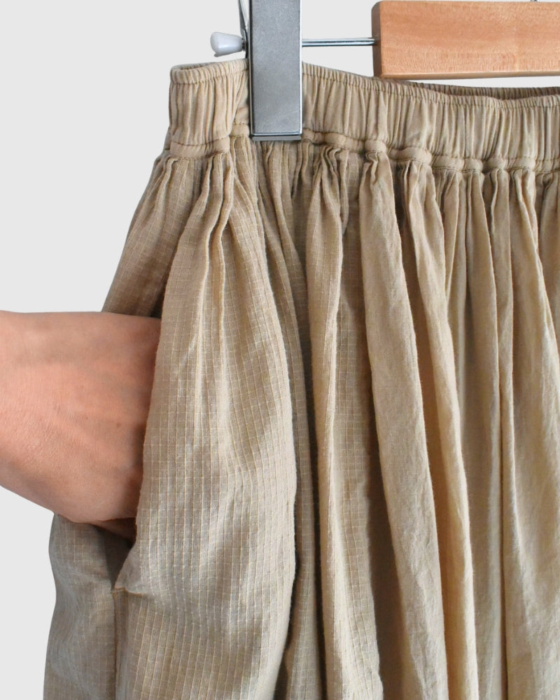 Rajasthan Gathered Skirt in Beige