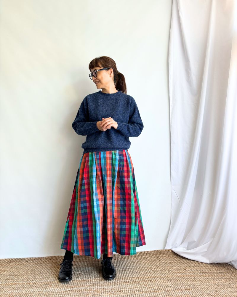 CHECK A LINE SKIRT 'FELINA' in Multi