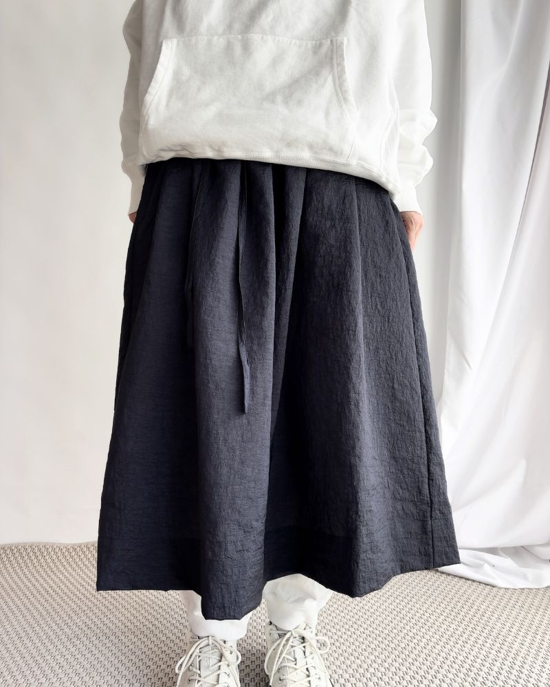 Vintage Cloth Shoulder Strap Skirt in Navy