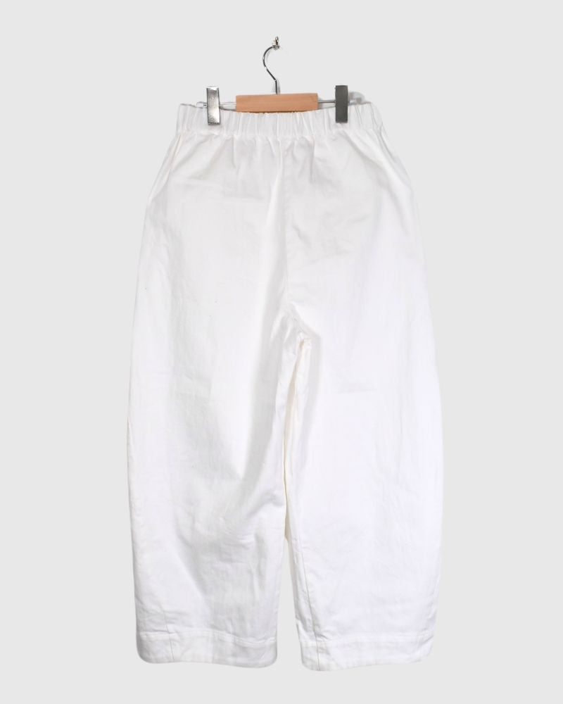 Balloon Pants (DENIM) in White