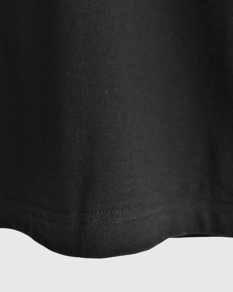 10-Button Tee in Black