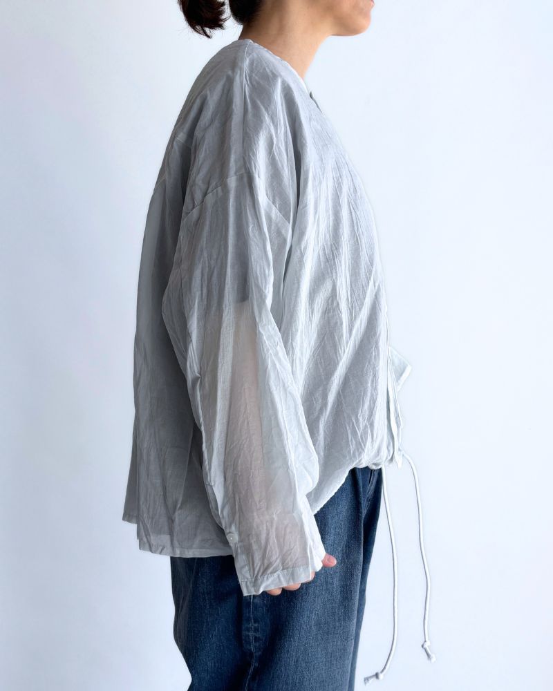 Hem Cord Adjustment Shirt in PaleBlue