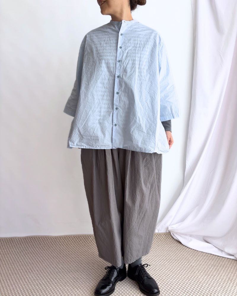 Gathered blouse in Blue