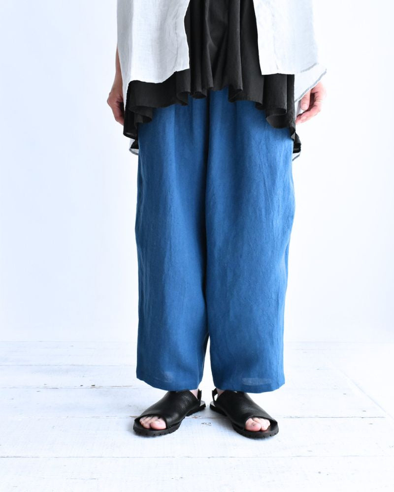 Egg Pants (LINEN/RAMIE) in Blue