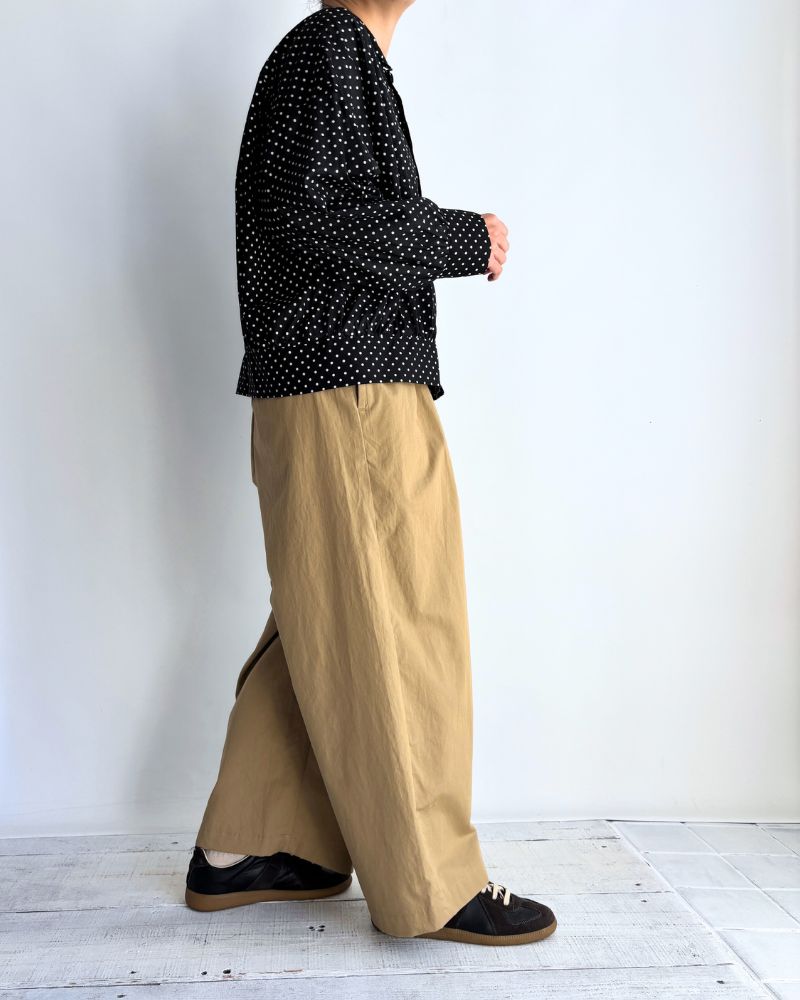 Gathered Blouse in SumikuroDot