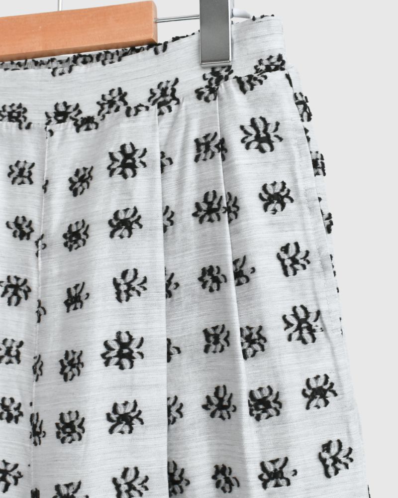 Jacquard Wide Pants in LightGray