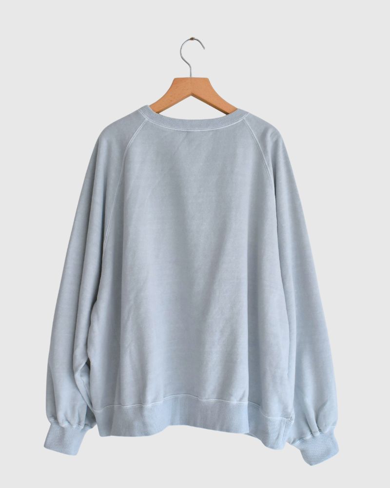 Pigment dye sweatshirt L/S in Blue