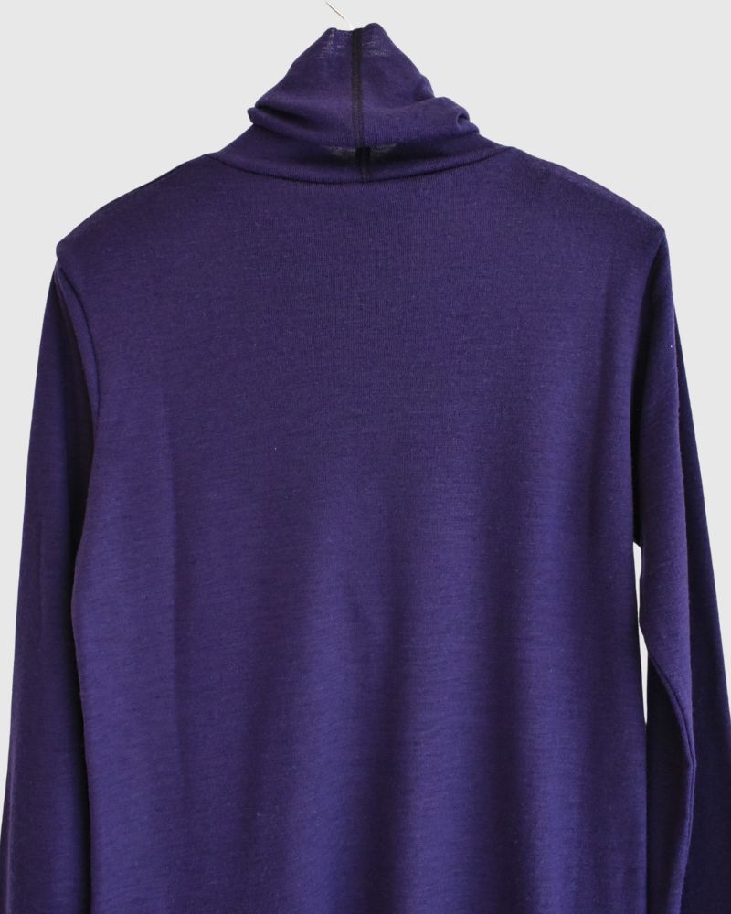 High-neck slim fit (wool) in Purple