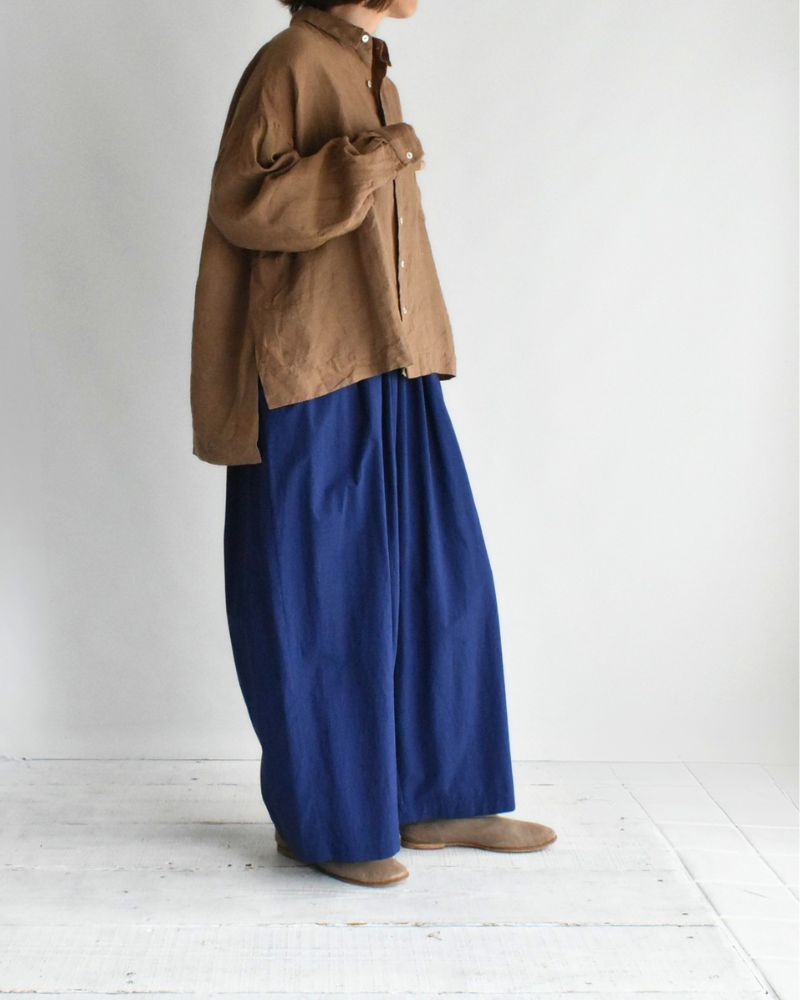 Handwoven 60 Linen Shirt in Mocha