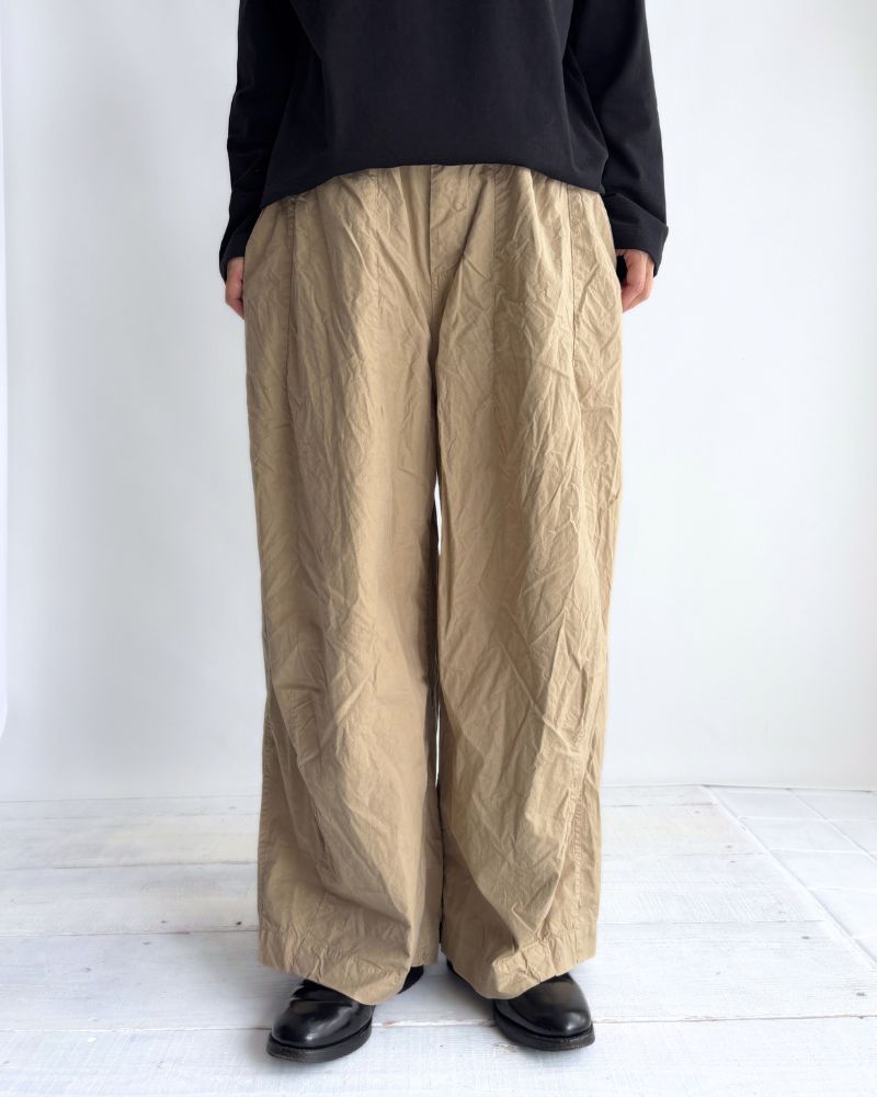 Cotton Silk Pants in Beige