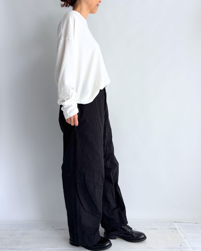 Garment Dyed Pants in Black