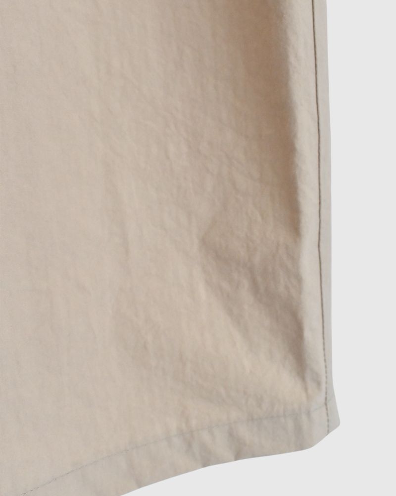 Relaxed Cotton Wide Pants in Beige