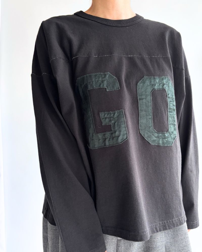 GO Football Long Sleeve T-Shirt in Black