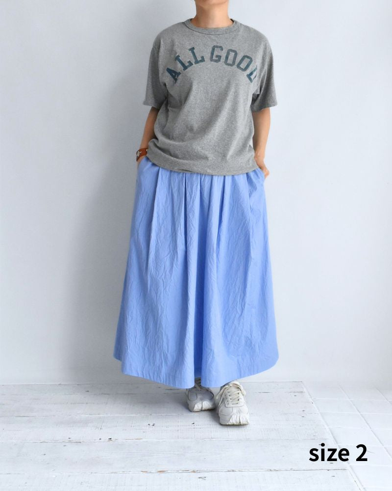 Vintage Cotton Jersey ALL GOOD T-Shirt in Gray