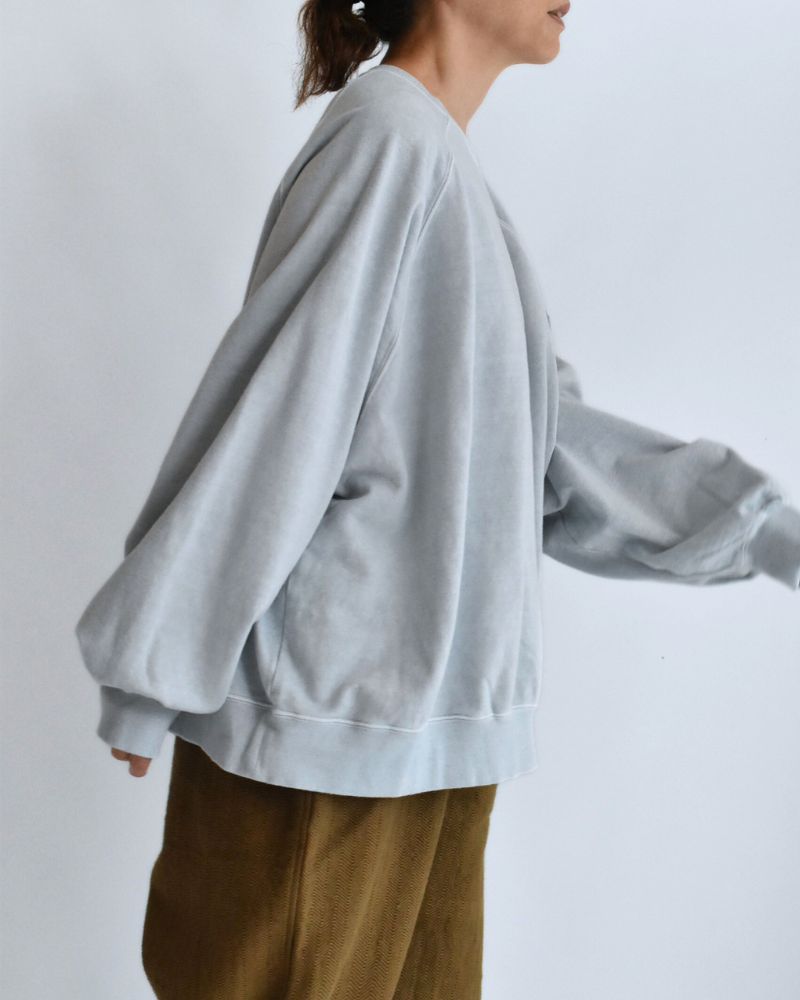 Pigment dye sweatshirt L/S in Blue
