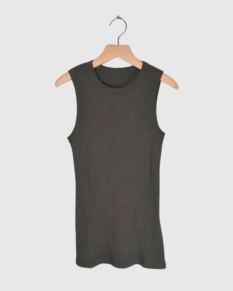 YAK TERECO TANK TOP in Charcoal