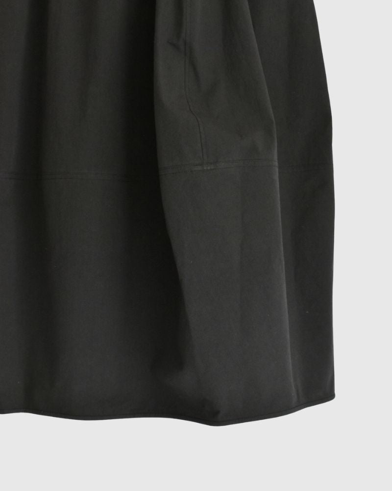 Rib Barrel Skirt in Black