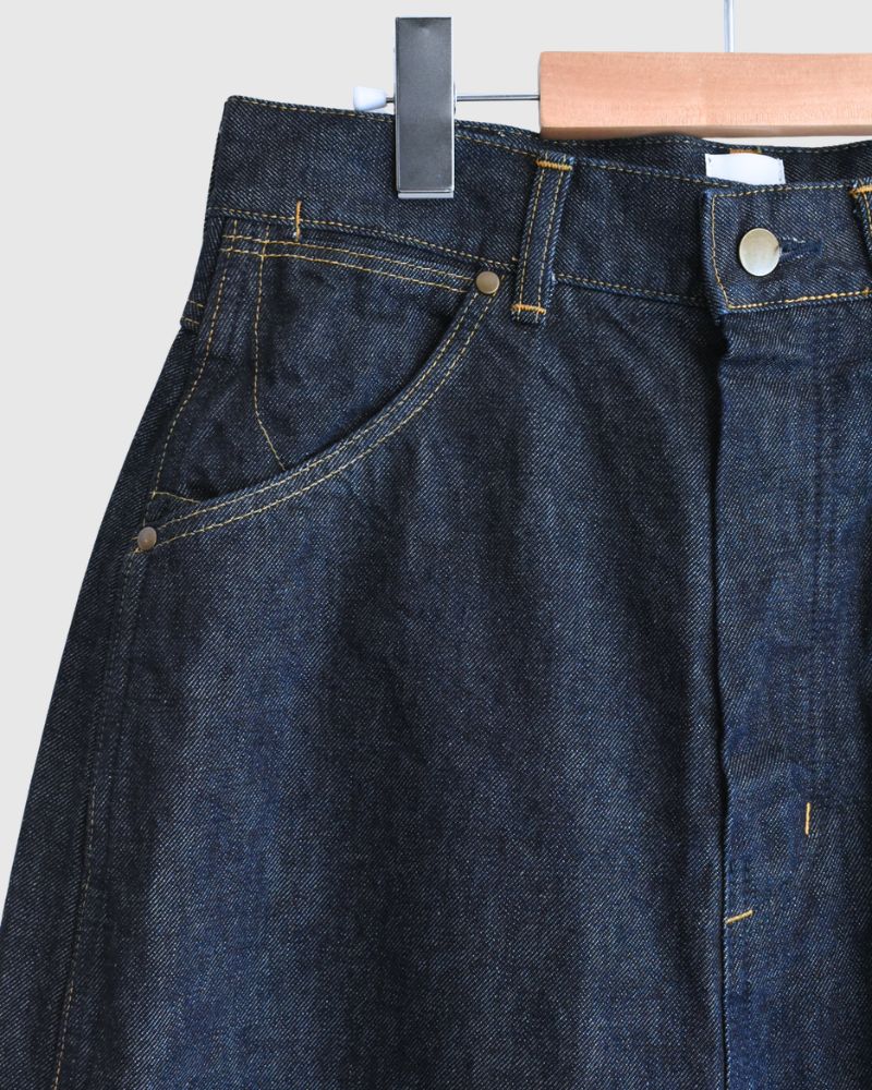 13oz Uneven Yarn Buggy Denim Pants in OneWash