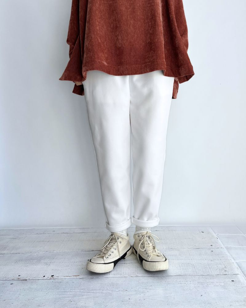 Fleece-lined poncho jodhpurs trousers 'RUNKY' in White