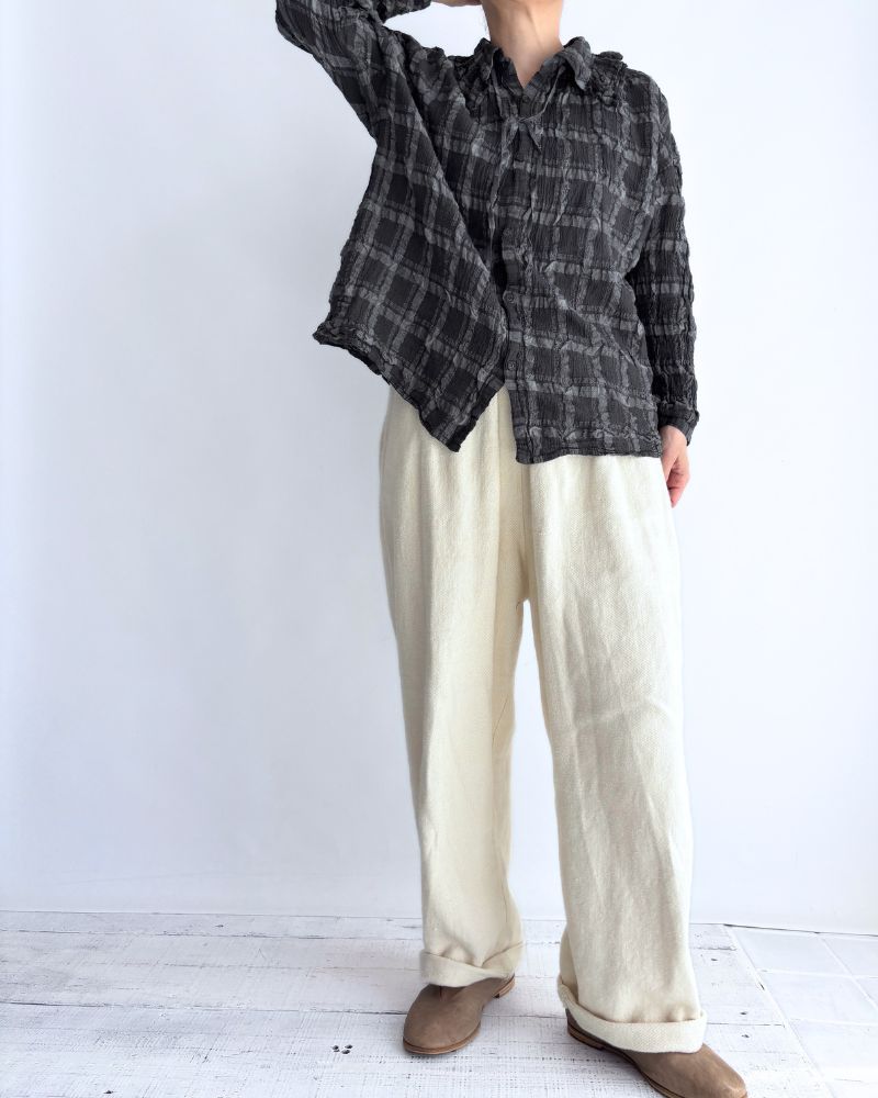 Favorite Check Blouse in GrayCheck