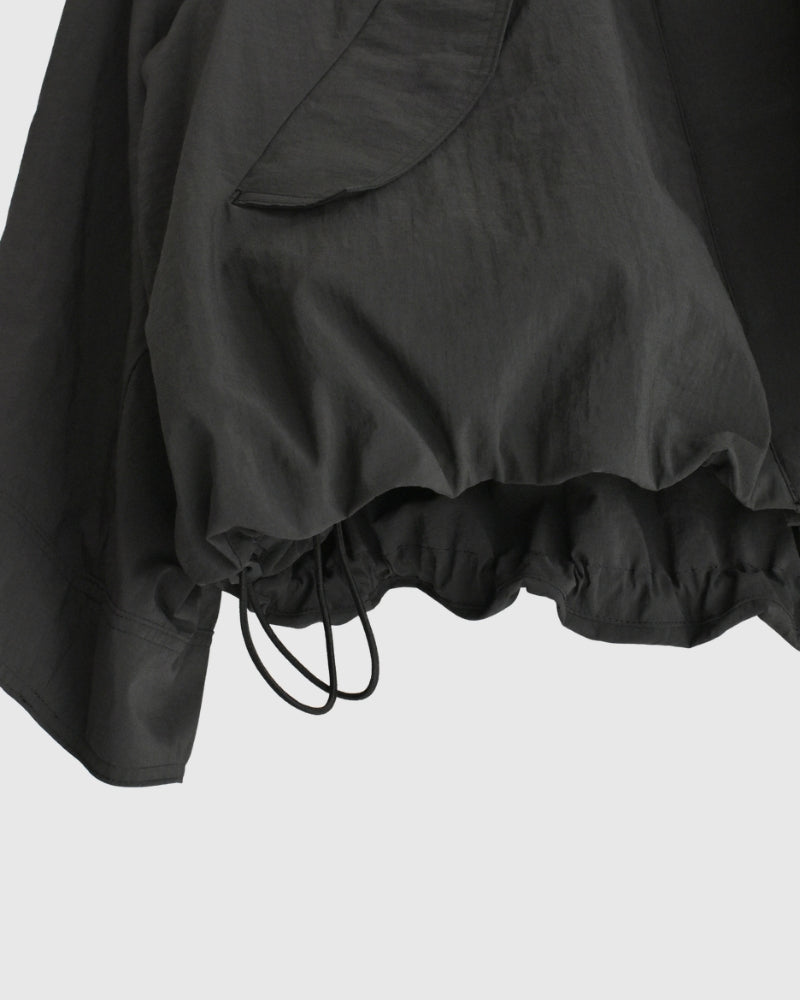 Funnel Neck Jacket in Black