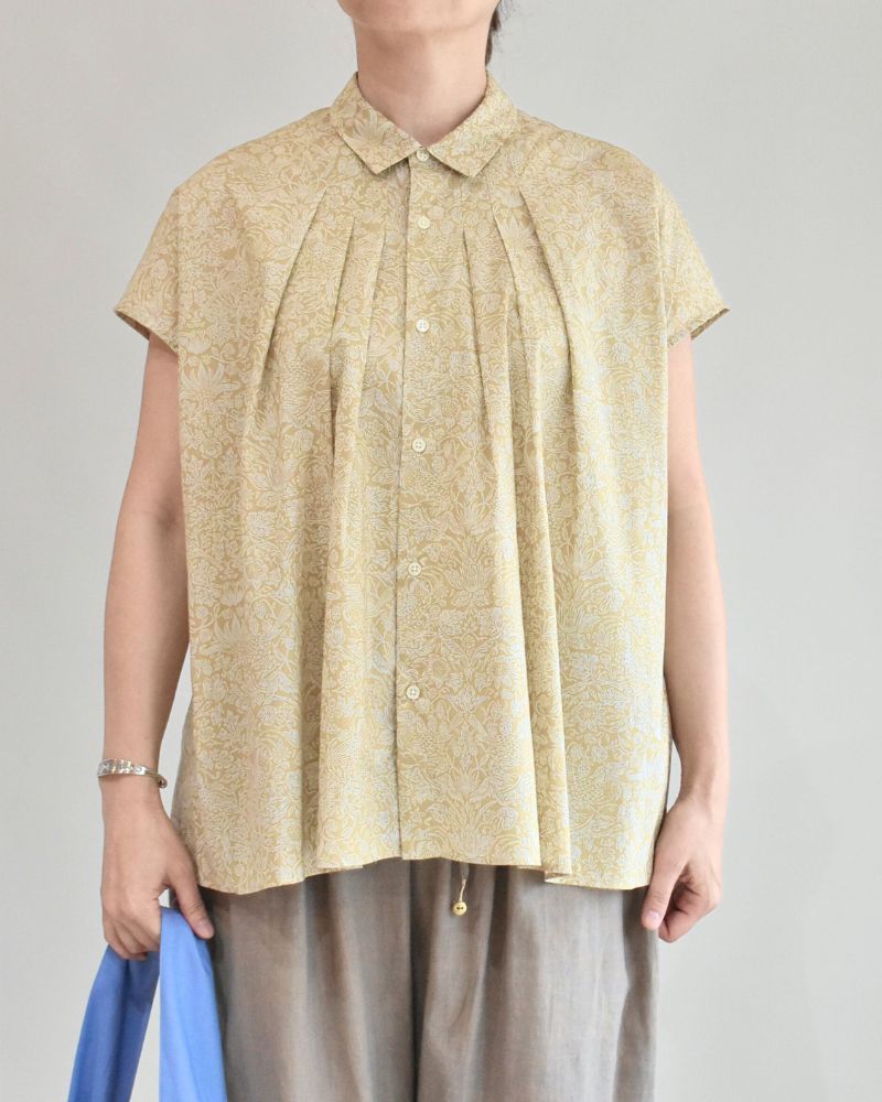 liberty print shirt in Beige