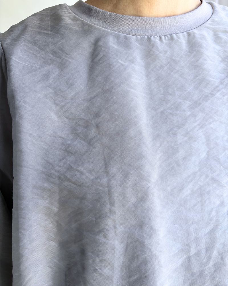 Layered Design Top 'SANE' in LightGray