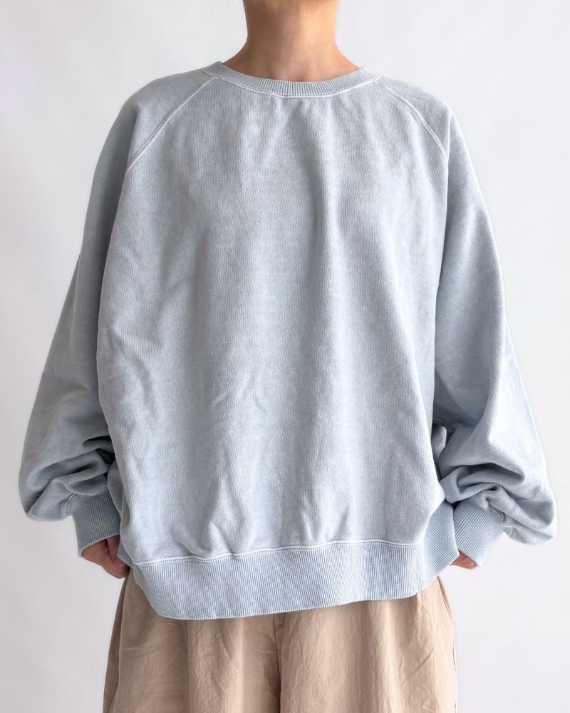 Pigment dye sweatshirt L/S in Blue