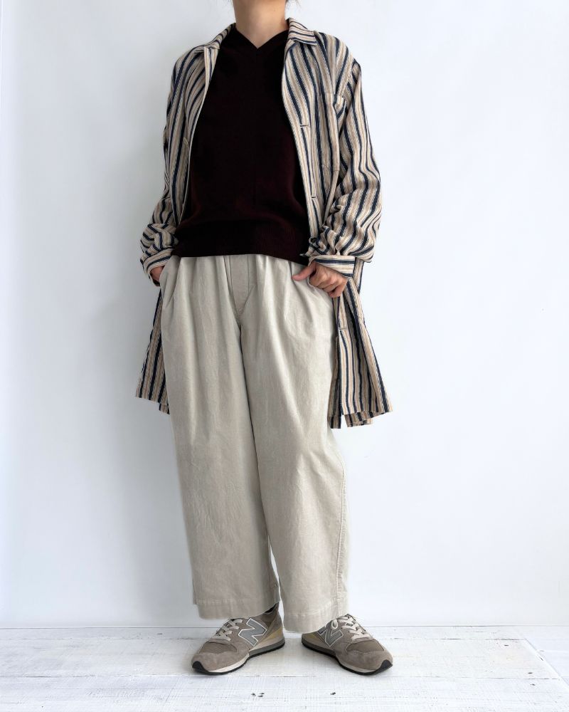 Easy Wide Pants (Velvet) in LightGray