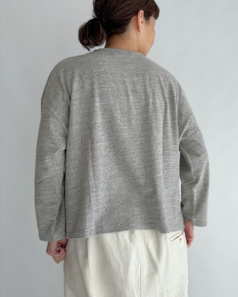 jersey pullover in Gray