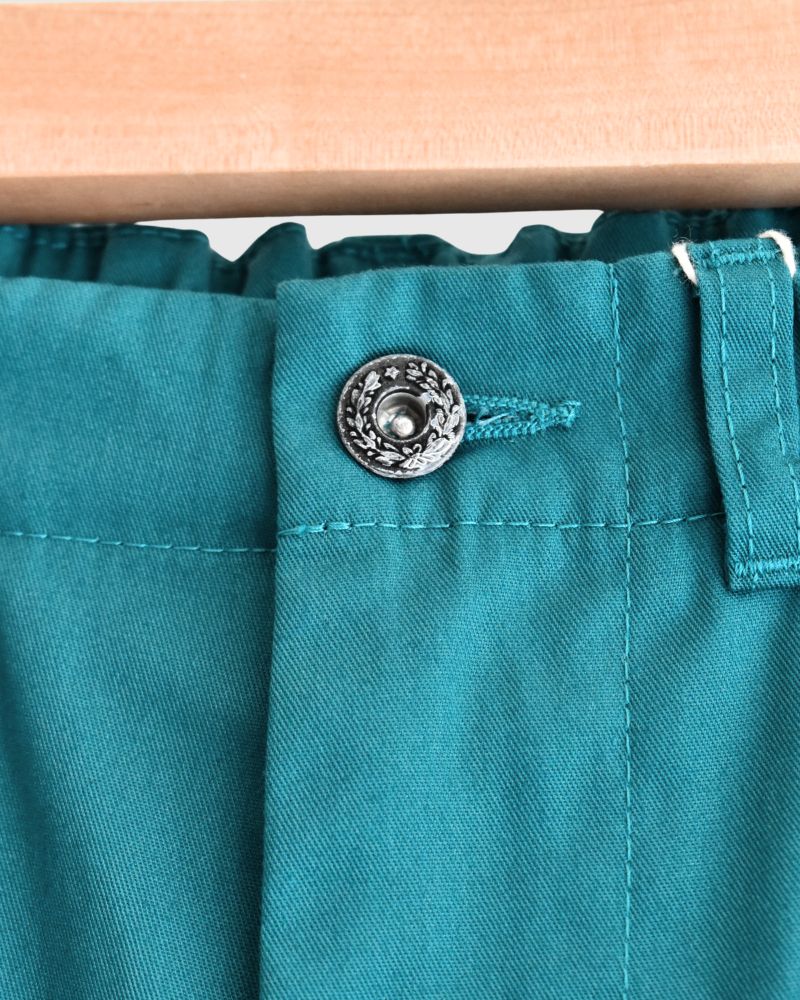 PE/C Twill Center Press Pants in LightGreen