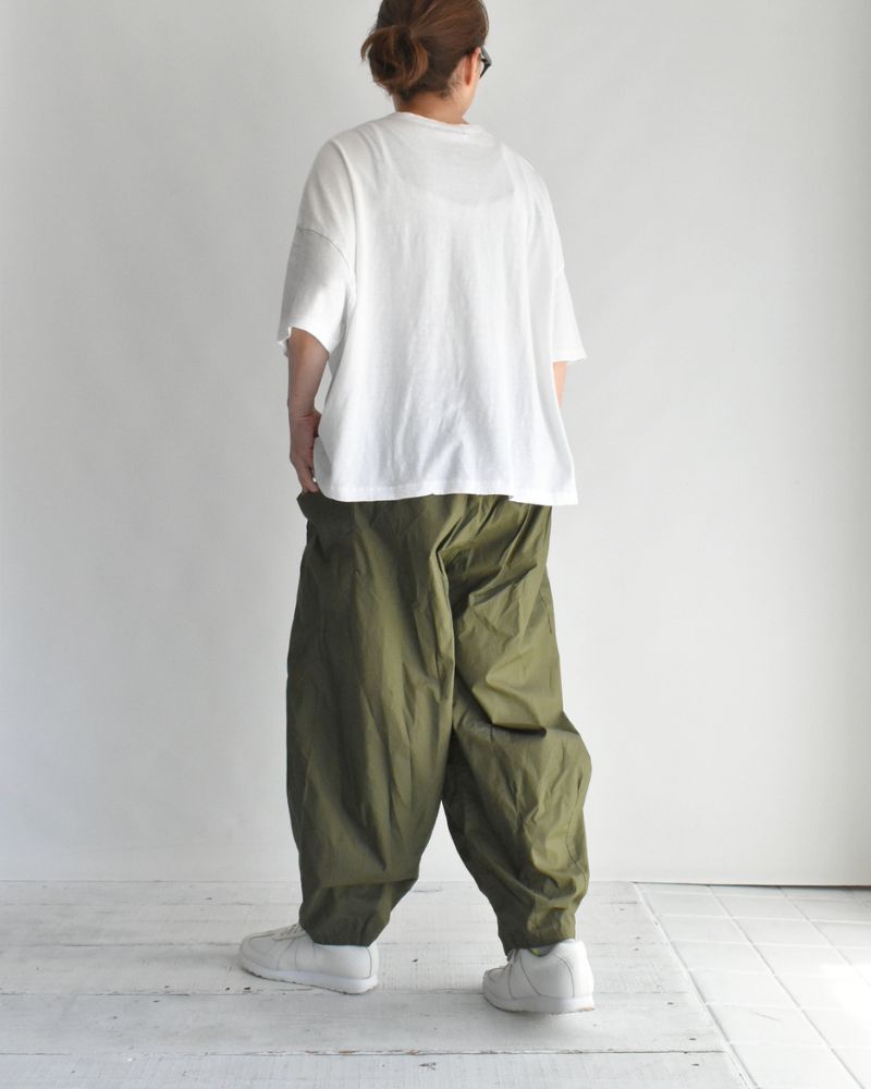 Typewriter Cotton Pants in Khaki